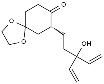 (7R)-7-(3-HYDROXY-3-VINYL-4-PENTENYL)-1,4-DIOXASPIRO[4.5]DECAN-8-ONE Struktur