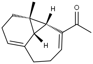 1-((3AS,3A1R,3B1R,E)-3A-METHYL-3,3A,3A1,3B1,6,7-HEXAHYDRO-2H-INDEN-4-YL)ETHANONE Struktur