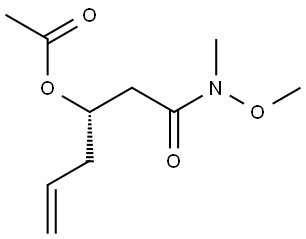 (1S)-1-{2-[METHOXY(METHYL)AMINO]-2-OXOETHYL}-3-BUTENYL ACETATE Struktur