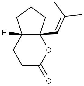 (4AS,7AS)-7A-(2-METHYL-1-PROPENYL)HEXAHYDROCYCLOPENTA[B]PYRAN-2(3H)-ONE Struktur