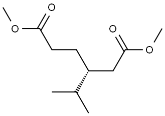 DIMETHYL (3R)-3-ISOPROPYLHEXANEDIOATE Struktur