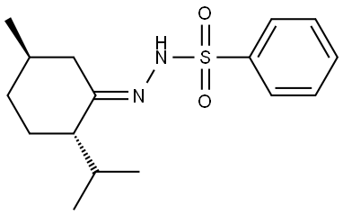 N'-[(1E,2S,5R)-2-ISOPROPYL-5-METHYLCYCLOHEXYLIDENE]BENZENESULFONOHYDRAZIDE Struktur