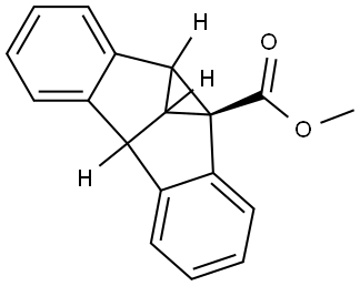 METHYL (4BS)-8B,8D-DIHYDRODIBENZO[A,F]CYCLOPROPA[CD]PENTALENE-4B(4CH)-CARBOXYLATE Struktur