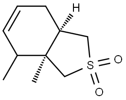 (3AS,7AR)-3A,4-DIMETHYL-1,3,3A,4,7,7A-HEXAHYDRO-2-BENZOTHIOPHENE 2,2-DIOXIDE Struktur