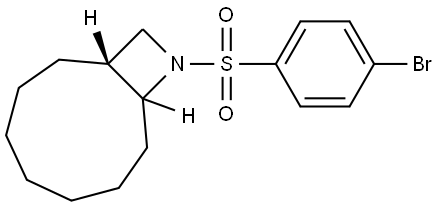 (1R)-10-[(4-BROMOPHENYL)SULFONYL]-10-AZABICYCLO[7.2.0]UNDECANE Struktur