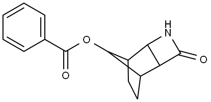 4-OXO-3-AZATRICYCLO[4.2.1.0(2,5)]NON-9-YL BENZOATE Struktur