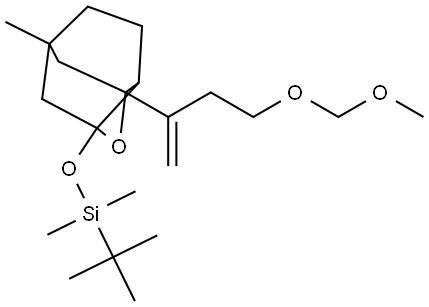 TERT-BUTYL[(7-{1-[2-(METHOXYMETHOXY)ETHYL]VINYL}-5-METHYL-8-OXATRICYCLO[3.3.1.0(2,7)]NON-1-YL)OXY]DIMETHYLSILANE Struktur