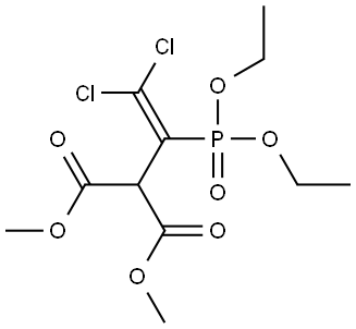 DIMETHYL 2-(2,2-DICHLORO-1-(DIETHOXYPHOSPHORYL)VINYL)MALONATE Struktur