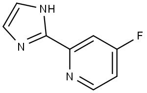 4-fluoro-2-(1H-imidazol-2-yl)pyridine Struktur