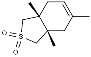 (3AS,7AR)-3A,5,7A-TRIMETHYL-1,3,3A,4,7,7A-HEXAHYDRO-2-BENZOTHIOPHENE 2,2-DIOXIDE Struktur