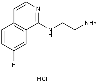 N-(2-Aminoethyl)-7-fluoroisoquinolin-1-amine hydrochloride Struktur