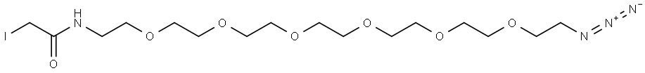 Azido-PEG6-iodoacetamide Struktur