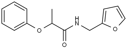 N-(2-FURYLMETHYL)-2-PHENOXYPROPANAMIDE Struktur