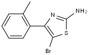 5-Bromo-4-(2-tolyl)-2-aminothiazole Struktur