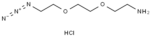 2-(2-(2-azidoethoxy)ethoxy)ethan-1-amine hydrochloride Struktur