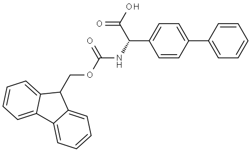 (S)-2-([1,1'-biphenyl]-4-yl)-2-((tert-butoxycarbonyl)amino)acetic acid Struktur