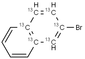 2-Bromonaphthalene-1,2,3,4,4a,8a-13C6 Struktur