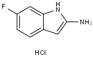 2-Amino-6-fluoroindole hydrochloride Struktur