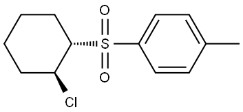 1-{[(1S,2S)-2-chlorocyclohexyl]sulfonyl}-4-methylbenzene Struktur