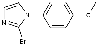 2-bromo-1-(4-methoxyphenyl)-1H-imidazole Struktur