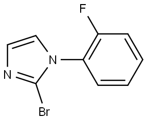 2-bromo-1-(2-fluorophenyl)-1H-imidazole Struktur