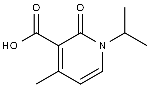 3-Pyridinecarboxylic acid, 1,2-dihydro-4-methyl-1-(1-methylethyl)-2-oxo- Struktur