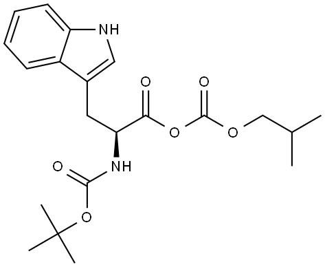 L-Tryptophan, N-[(1,1-dimethylethoxy)carbonyl]-, anhydride with 2-methylpropyl hydrogen carbonate