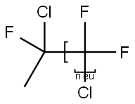 Poly(difluoromethylene), .alpha.-chloro-.omega.-(1-chloro-1-fluoroethyl)- Struktur