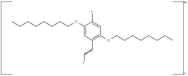 POLY[(2,5-BISOCTYLOXY)-1,4-PHENYLENEVINYLENE] Struktur