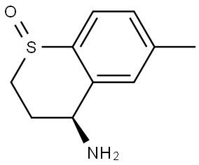 (4S)-4-amino-6-methylthiochromane 1-oxide Struktur