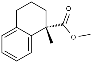 1-Naphthalenecarboxylic acid, 1,2,3,4-tetrahydro-1-methyl-, methyl ester, (1S)- Struktur