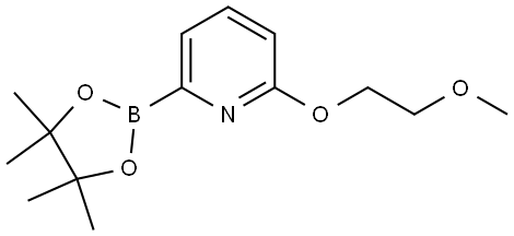 2-(2-methoxyethoxy)-6-(4,4,5,5-tetramethyl-1,3,2-dioxaborolan-2-yl)pyridine Struktur