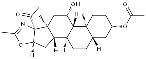 5'βH-5α-Pregnano[17,16-d]oxazol-20-one, 3β,11β-dihydroxy-2'-methyl-, 3-acetate (8CI)