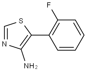 4-Amino-5-(2-fluorophenyl)thiazole Struktur