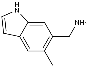 1H-Indole-6-methanamine, 5-methyl- Struktur