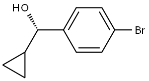 (S)-(4-bromophenyl)(cyclopropyl)methanol Struktur