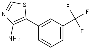 4-Amino-5-(3-trifluoromethylphenyl)thiazole Struktur