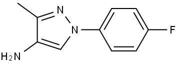 1-(4-fluorophenyl)-3-methyl-1H-pyrazol-4-amine Struktur