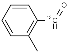 o-Tolualdehyde-13C1 (carbonyl-13C) Struktur