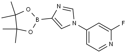 1-(2-Fluoro-4-pyridyl)-1H-imidazole-4-boronic acid pinacol ester Struktur