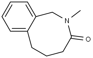 2-Benzazocin-3(2H)-one, 1,4,5,6-tetrahydro-2-methyl- Struktur