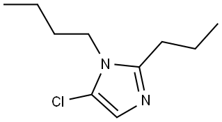 1-butyl-5-chloro-2-propyl-1H-imidazole Struktur