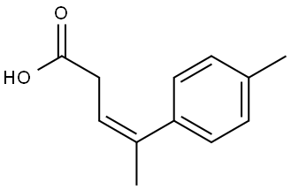 (3Z)-4-(4-METHYLPHENYL)-3-PENTENOIC ACID Struktur