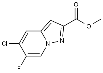 Pyrazolo[1,5-a]pyridine-2-carboxylic acid, 5-chloro-6-fluoro-, methyl ester Struktur