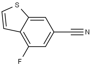 4-Fluorobenzo[b]thiophene-6-carbonitrile Struktur