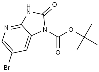 tert-butyl 6-bromo-2-oxo-2,3-dihydro-1H-imidazo[4,5-b]pyridine-1-carboxylate Structure