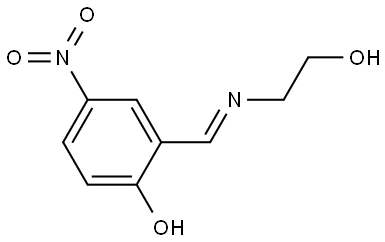 2-((2-HYDROXY-ETHYLIMINO)-METHYL)-4-NITRO-PHENOL Struktur