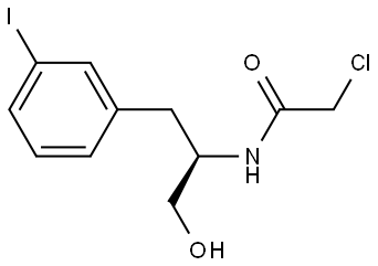 (R)-2-chloro-N-(1-hydroxy-3-(3-iodophenyl)propan-2-yl)acetamide Struktur