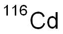 Cadmium116 Struktur