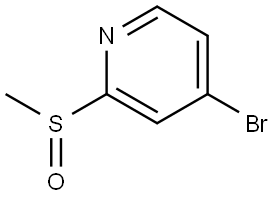 Pyridine, 4-bromo-2-(methylsulfinyl)- Struktur